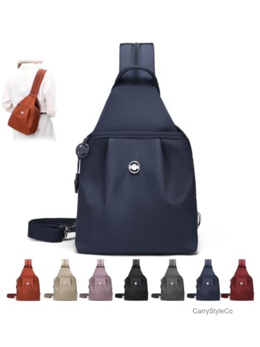 Water-Resistant Nylon 3-in-1 Convertible Anti-Theft Travel Tote Bag Backpack